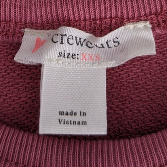 ⭐ Crewcuts pink terry sweatshirt size XXS (2-3T) - Picture 2 of 9